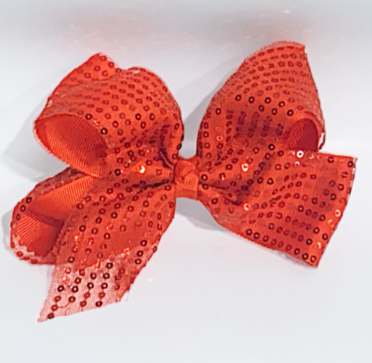 Red Sequin Bow