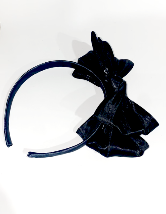 Satin Black Headband