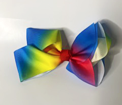 Multicolored Hair Bow